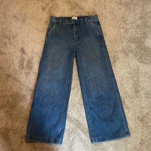 J. Crew Cropped Jeans Wide Leg Trousers Pants Size 26